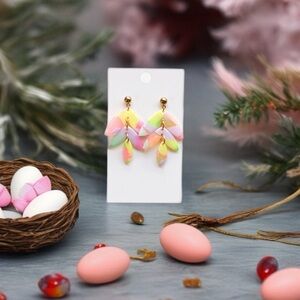 Colorful Leaf Drop Earrings